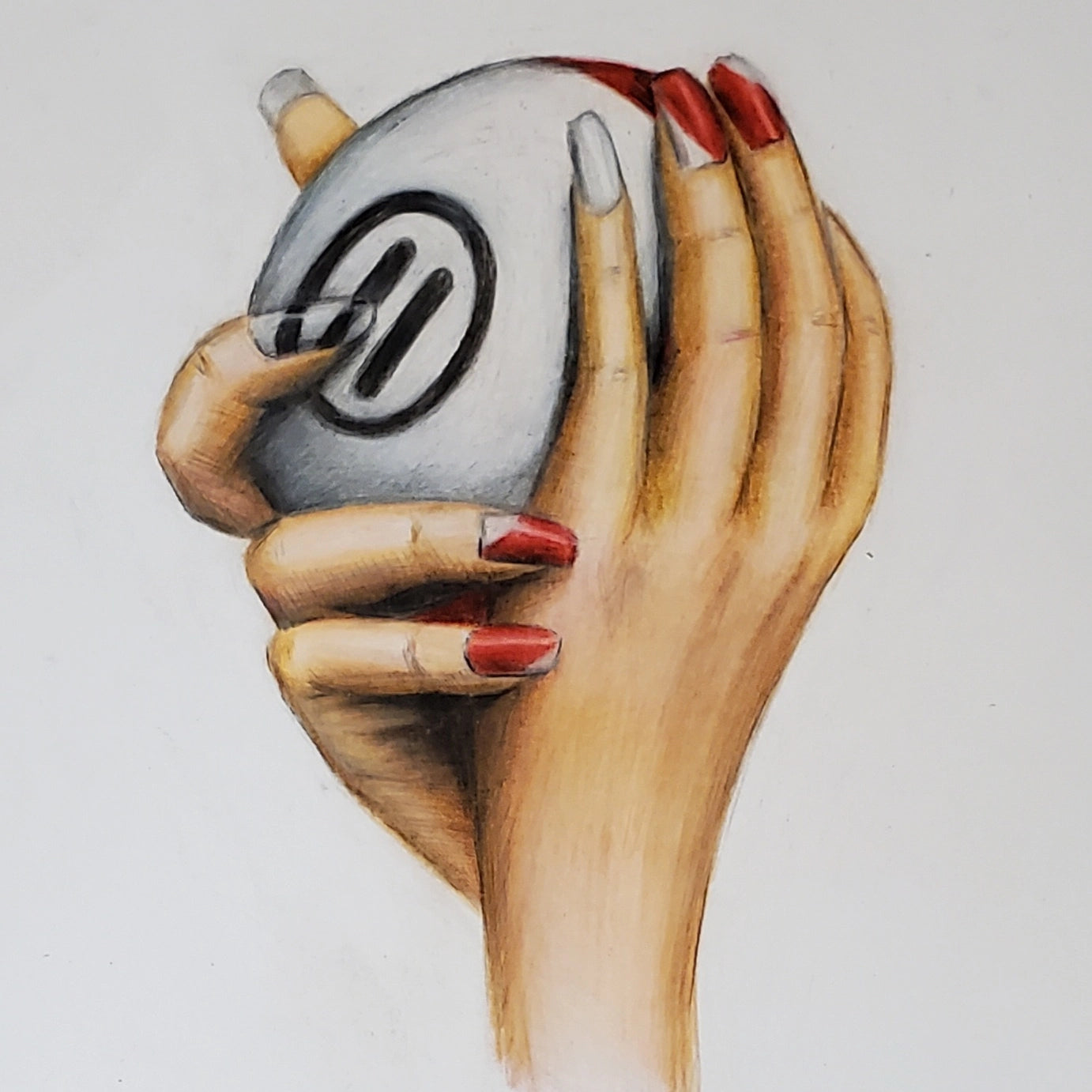 PoolBallArt billiard lifestyle unique art fingernalls women girls