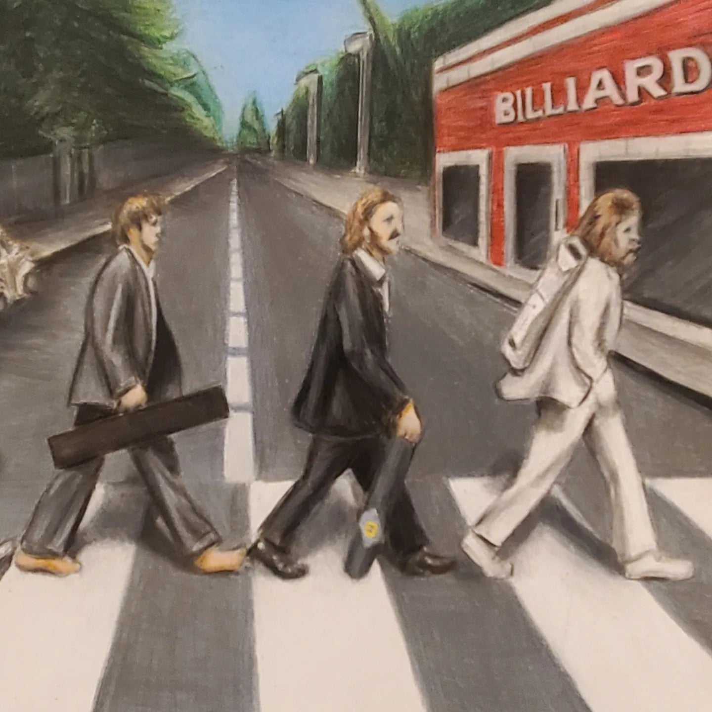 PoolBallArt billiard art beatles abbey road