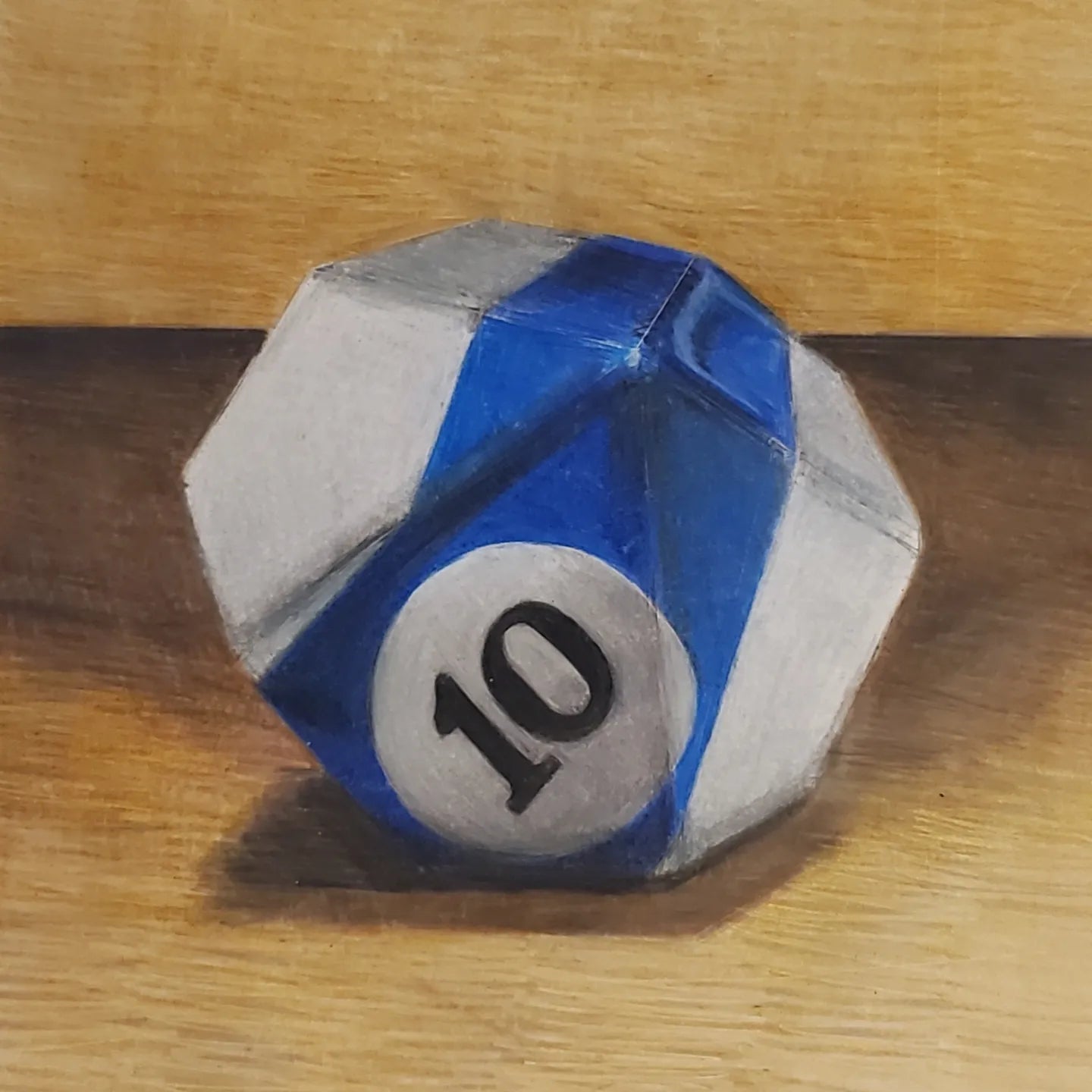 PoolBallArt billiard lifestyle unique art 10-sided die