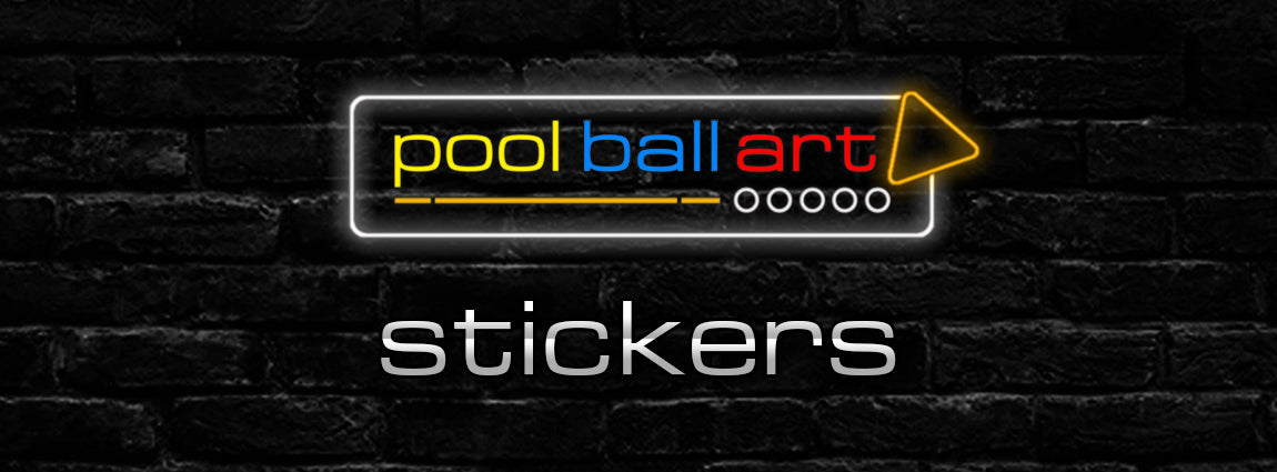 PoolBallArt billiard lifestyle unique art stickers