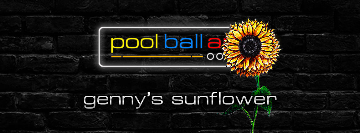 PoolBallArt billiard lifestyle unique art sunflower