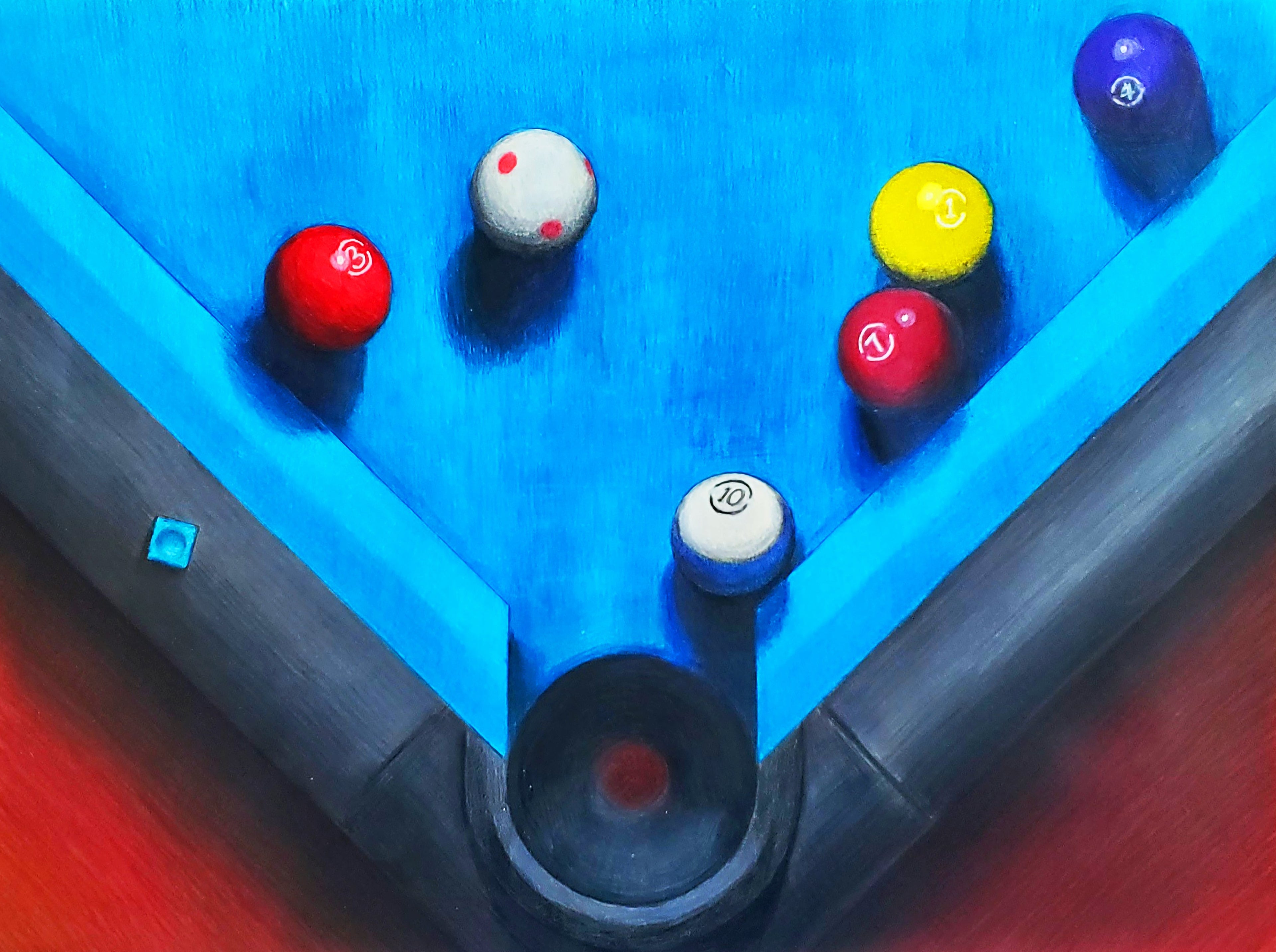 PoolBallArt billiard lifestyle unique art 10-ball