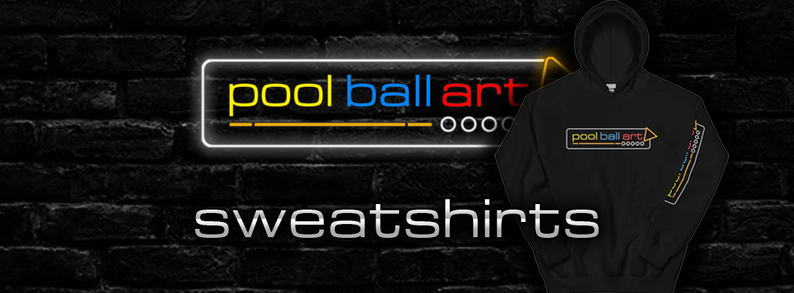 PoolBallArt billiard lifestyle unique art sweatshirts