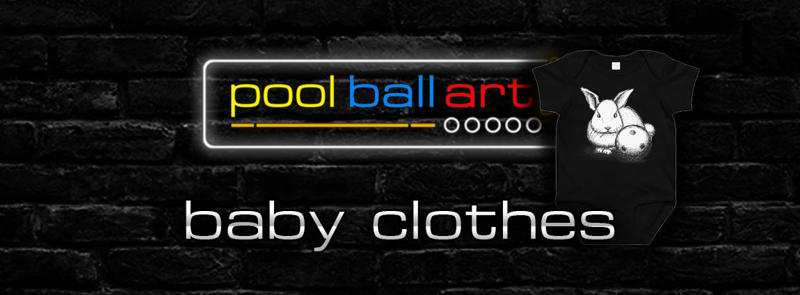 PoolBallArt billiard lifestyle unique art baby clothes