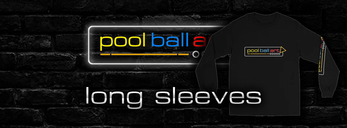 PoolBallArt billiard lifestyle unique art long sleeves