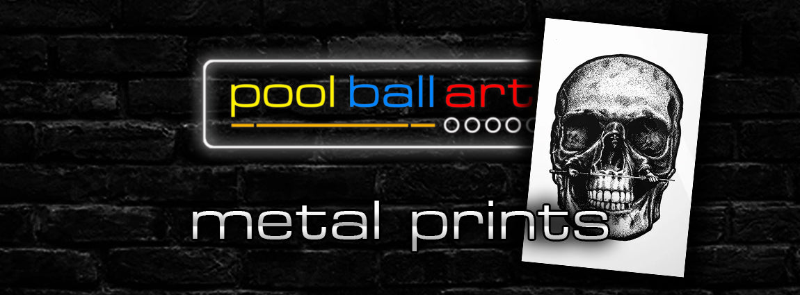 PoolBallArt billiard lifestyle unique art metal prints