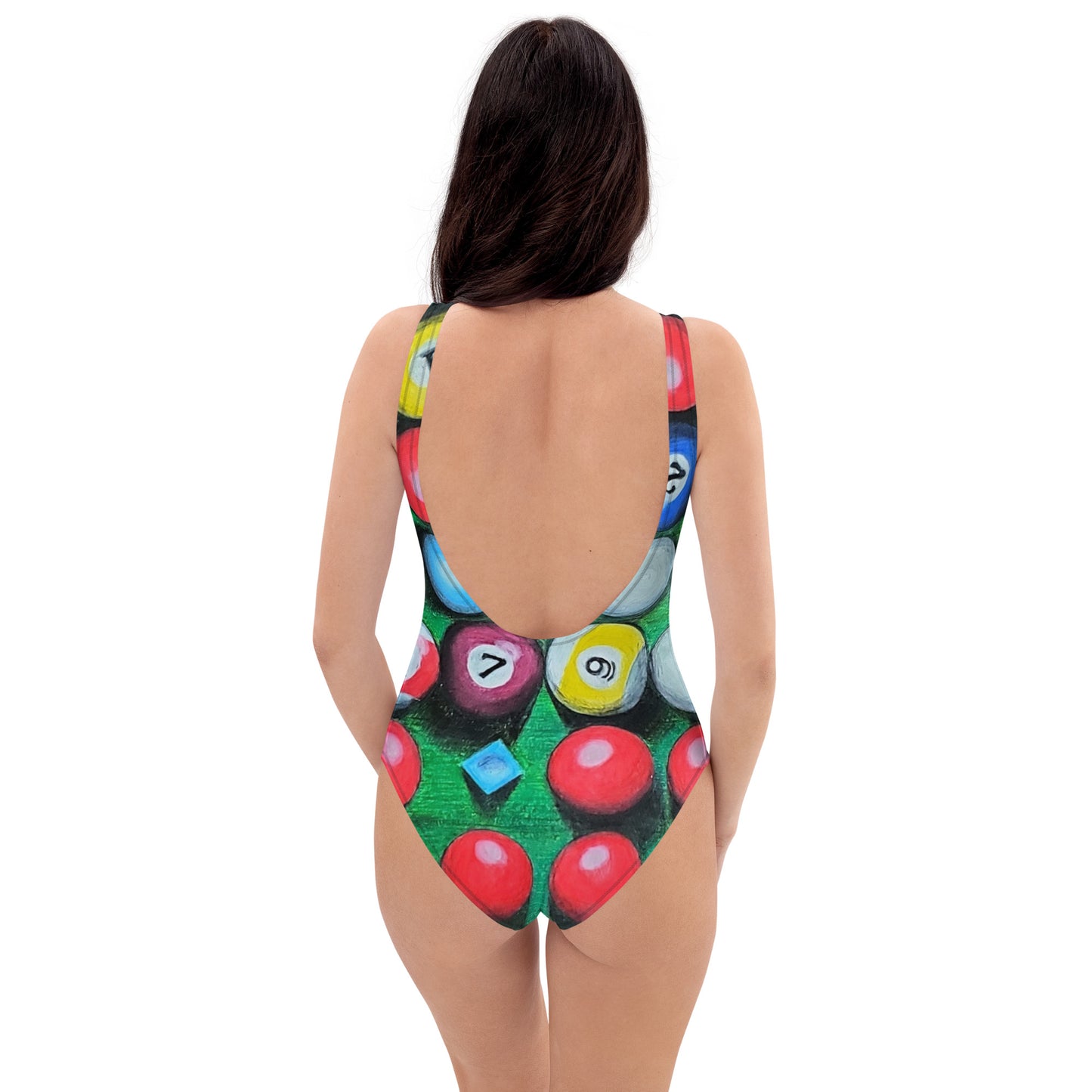 38 Balls and a Chalk One-Piece Swimsuit