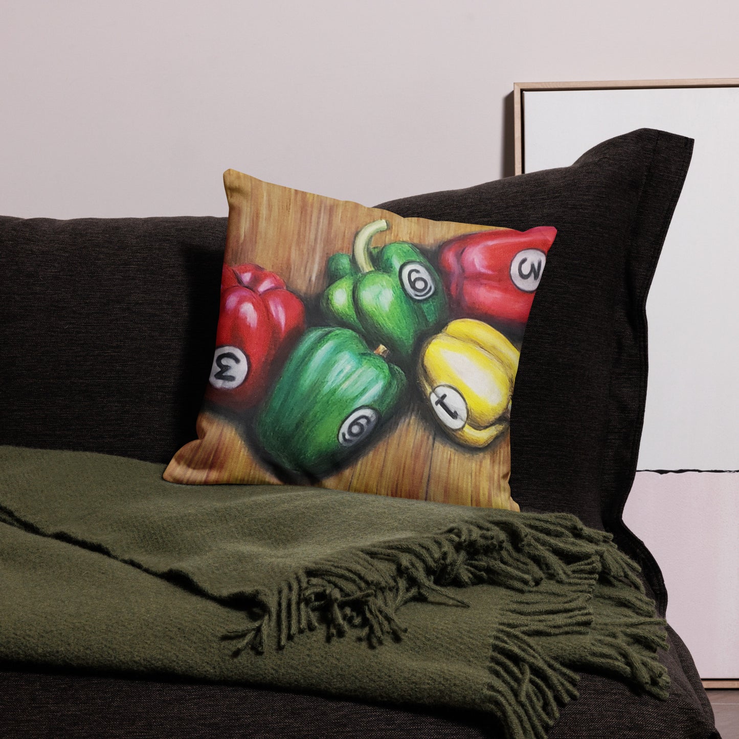 Ball Peppers Premium Pillow