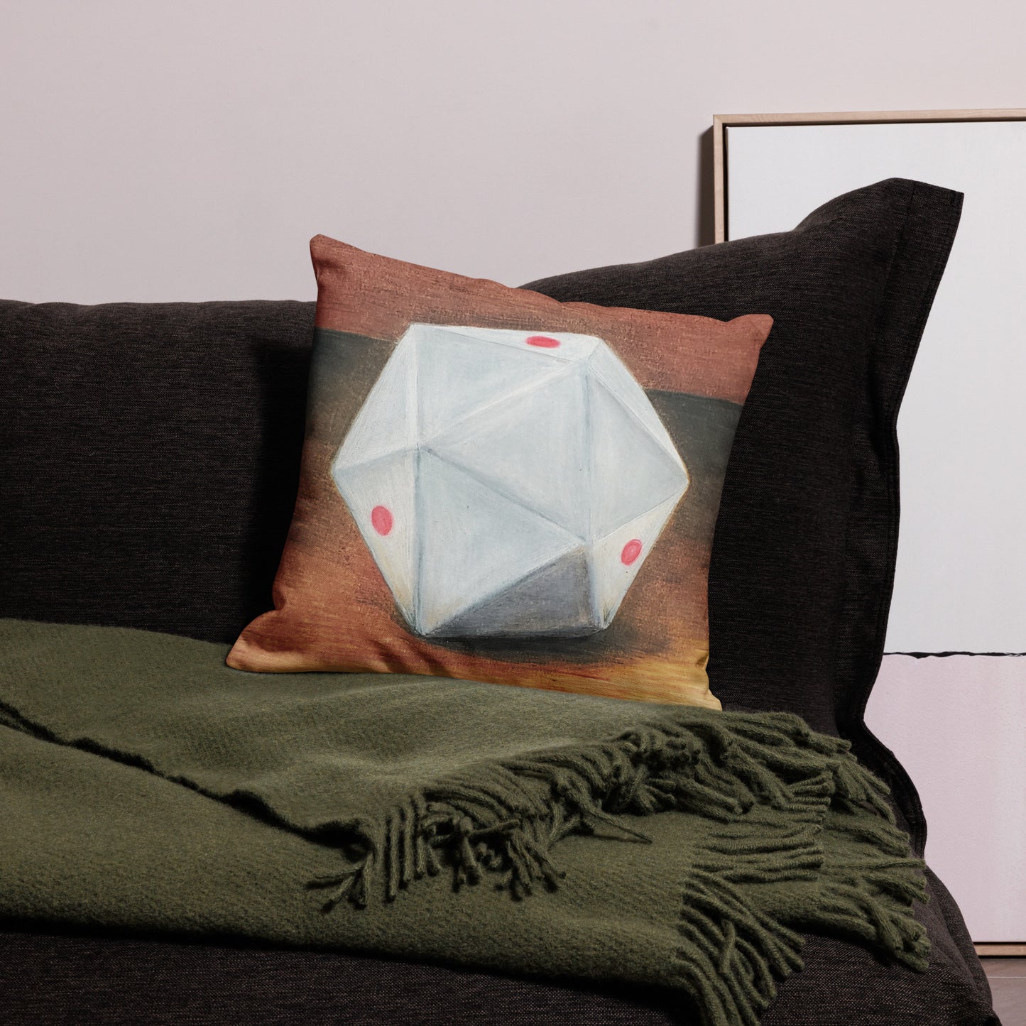 Twenty Sided Cue Premium Pillow