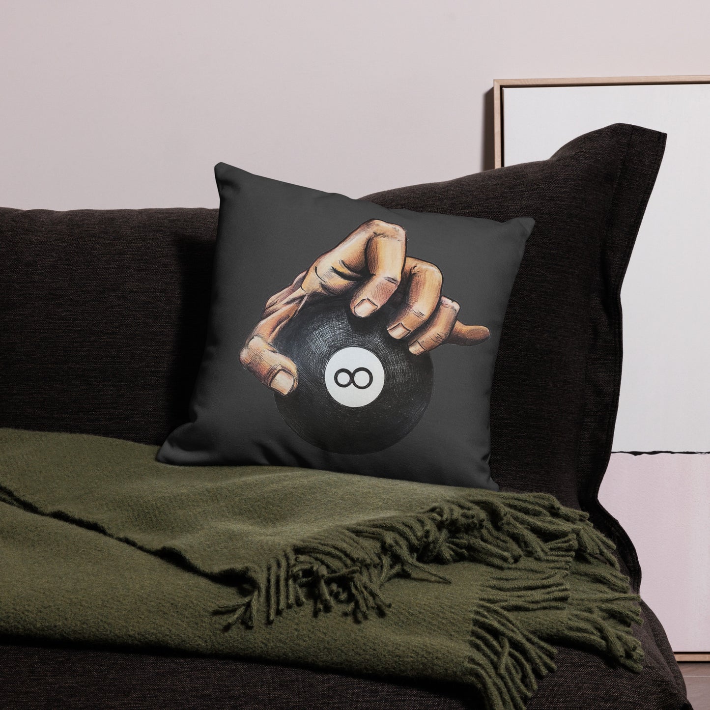 Hand on Ball Premium Pillow