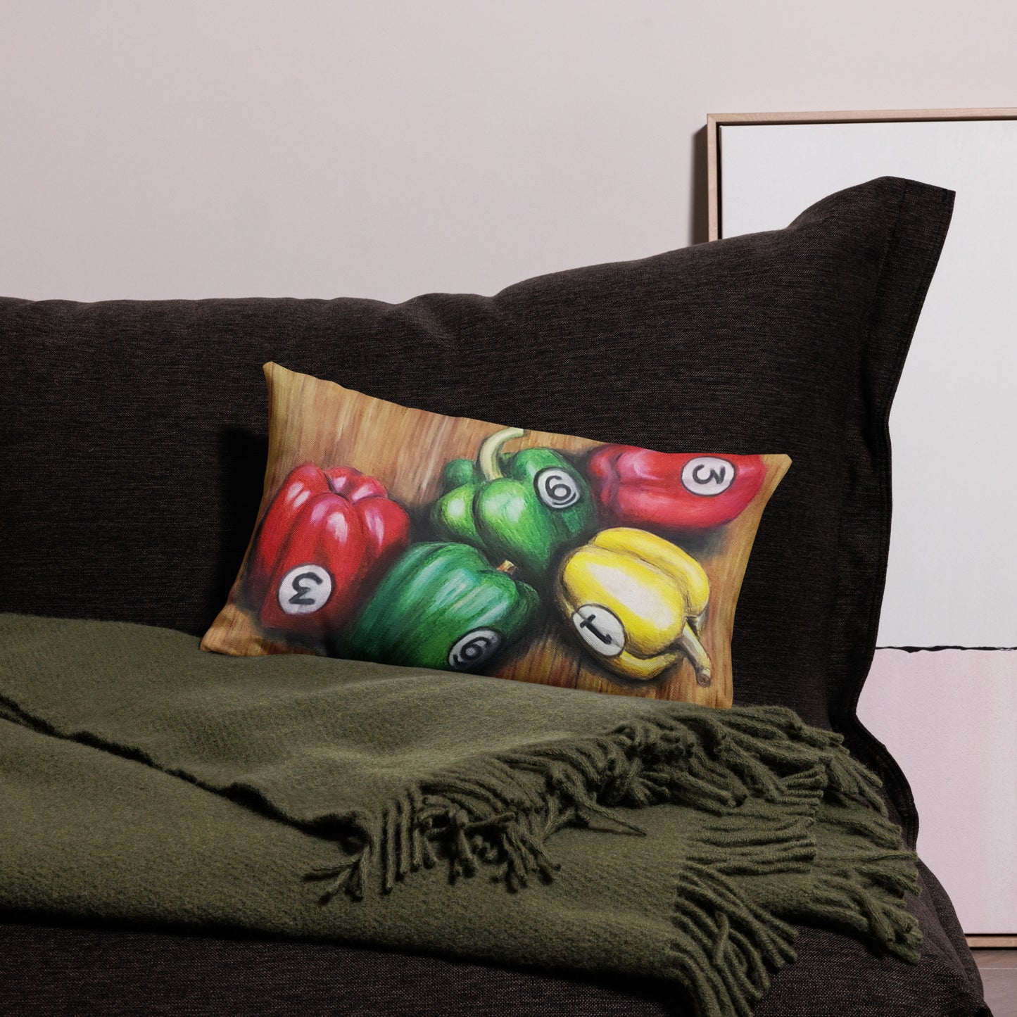 Ball Peppers Premium Pillow