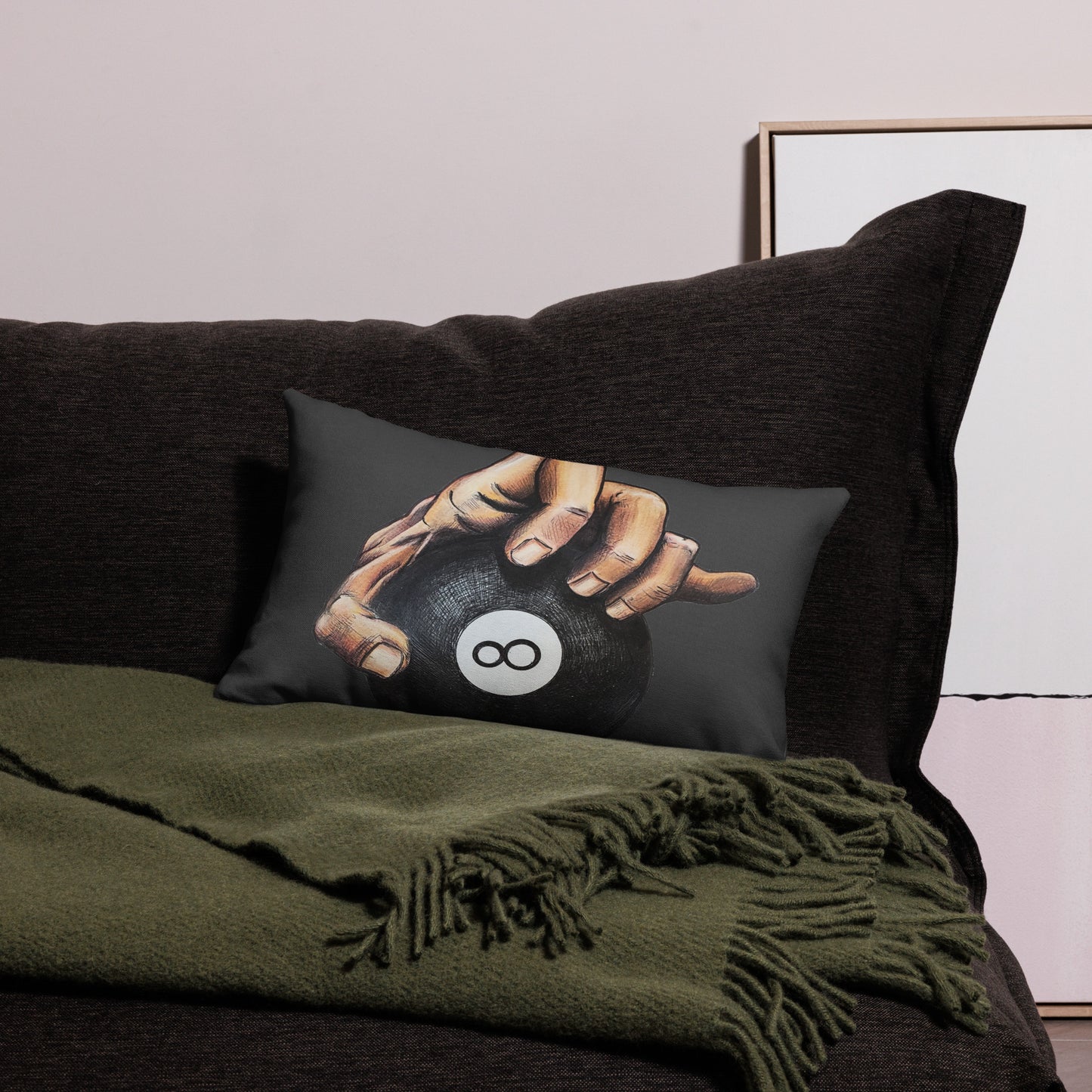 Hand on Ball Premium Pillow