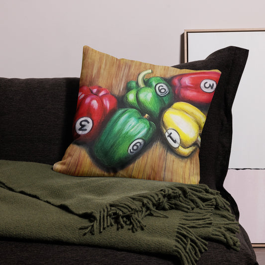 Ball Peppers Premium Pillow