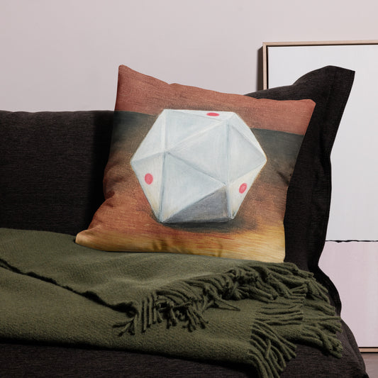 Twenty Sided Cue Premium Pillow
