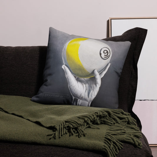 If Escher Played 9 Ball Premium Pillow