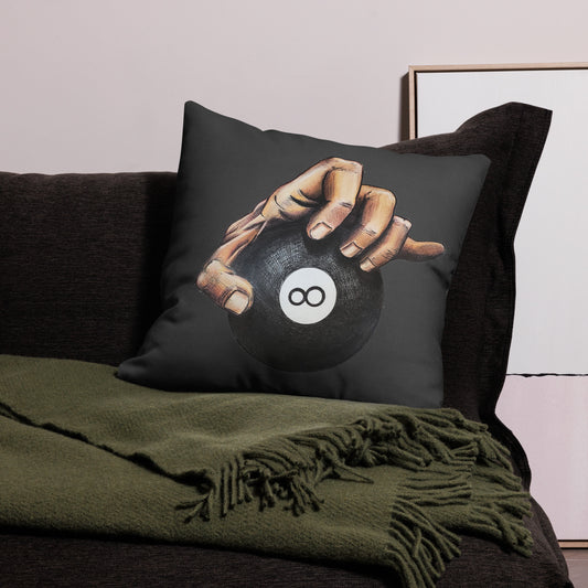 Hand on Ball Premium Pillow