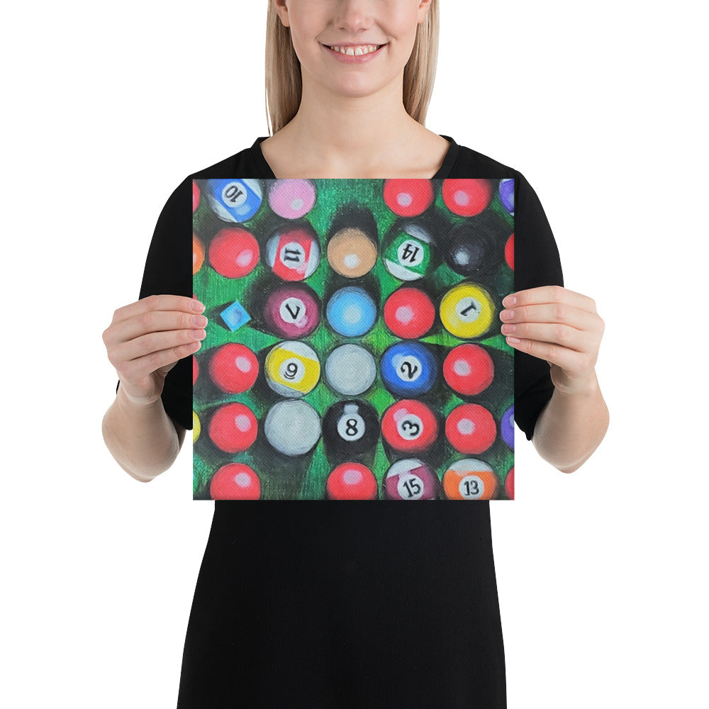 38 Balls and a Chalk Canvas Print