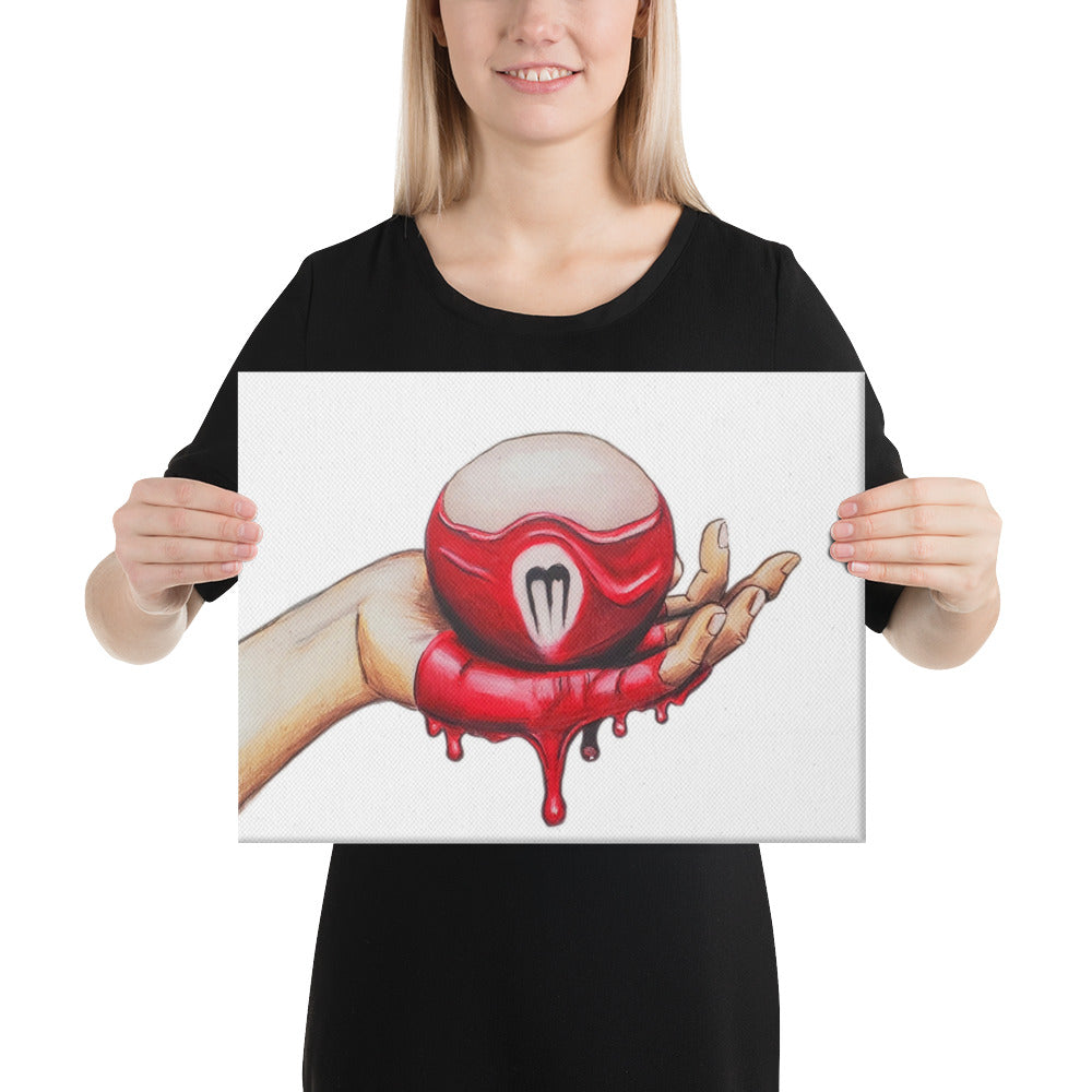 Oozing Three Ball Canvas Print