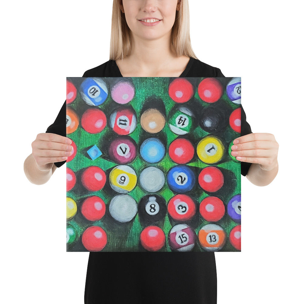 38 Balls and a Chalk Canvas Print
