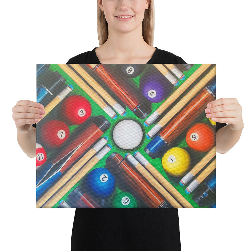 Big Pool Fan Canvas Print