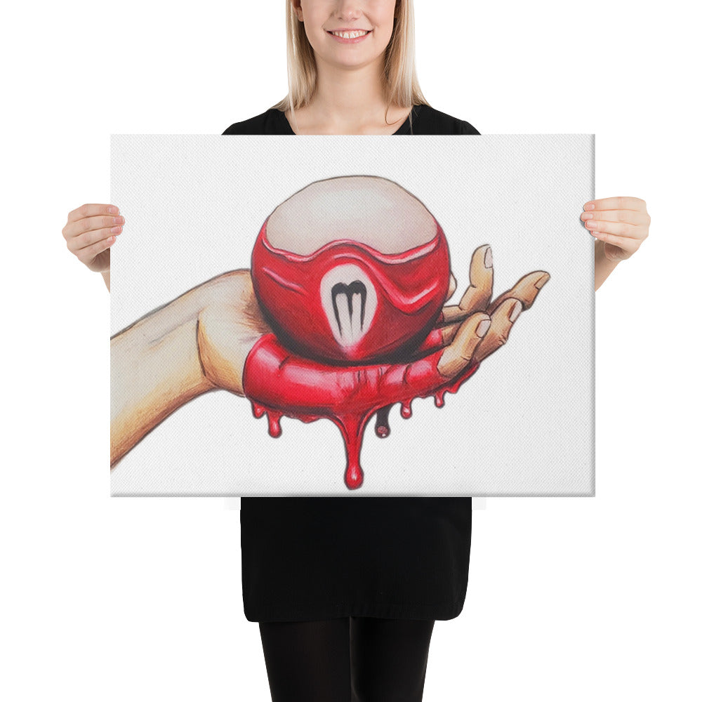 Oozing Three Ball Canvas Print