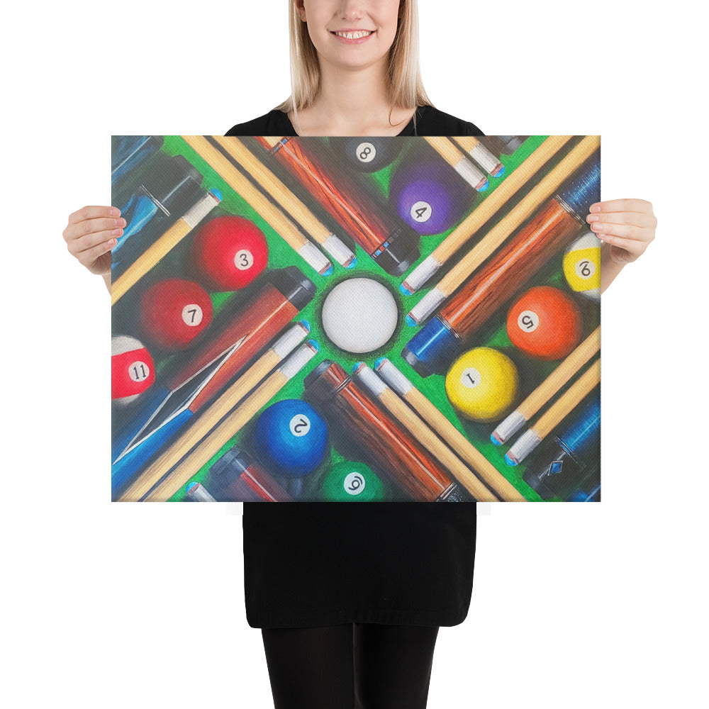 Big Pool Fan Canvas Print
