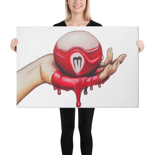 Oozing Three Ball Canvas Print
