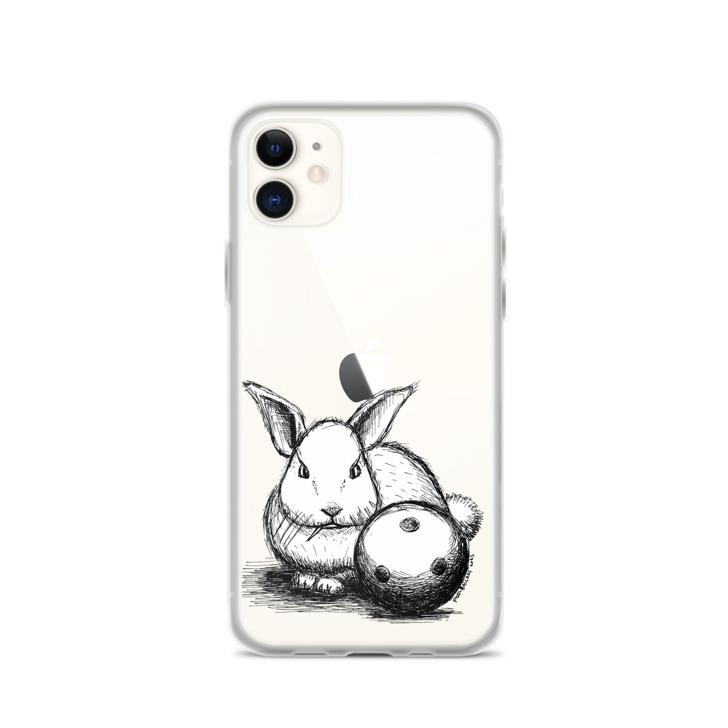 Hare Ball Clear Case for iPhone®