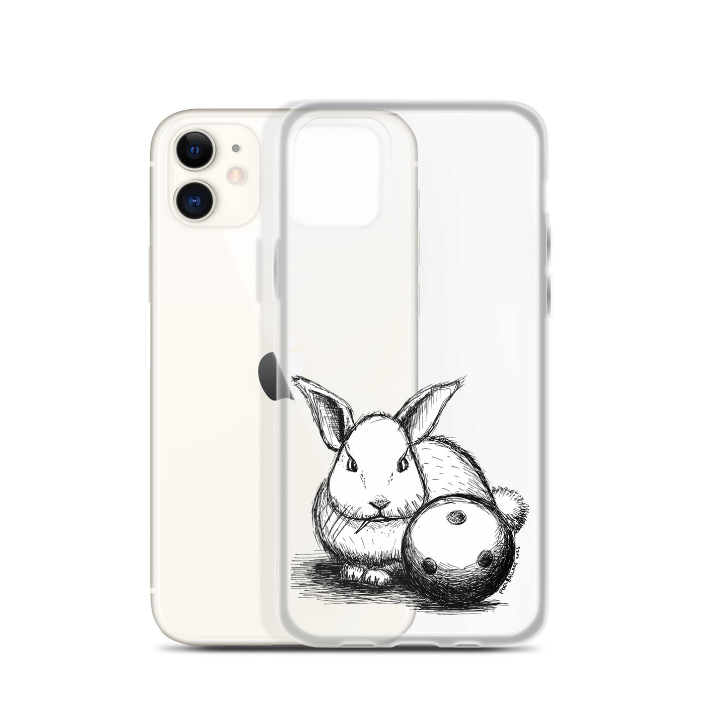 Hare Ball Clear Case for iPhone®