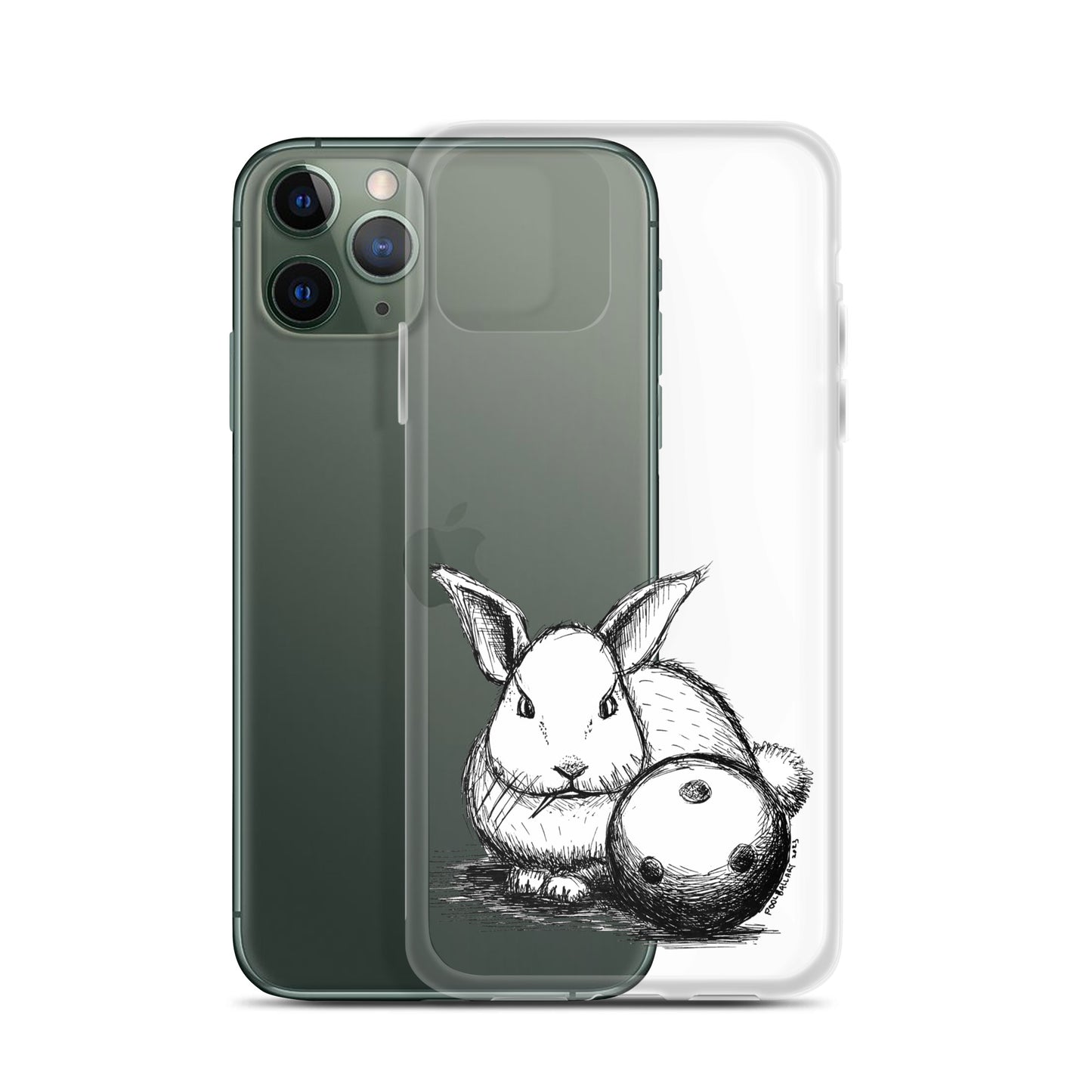 Hare Ball Clear Case for iPhone®