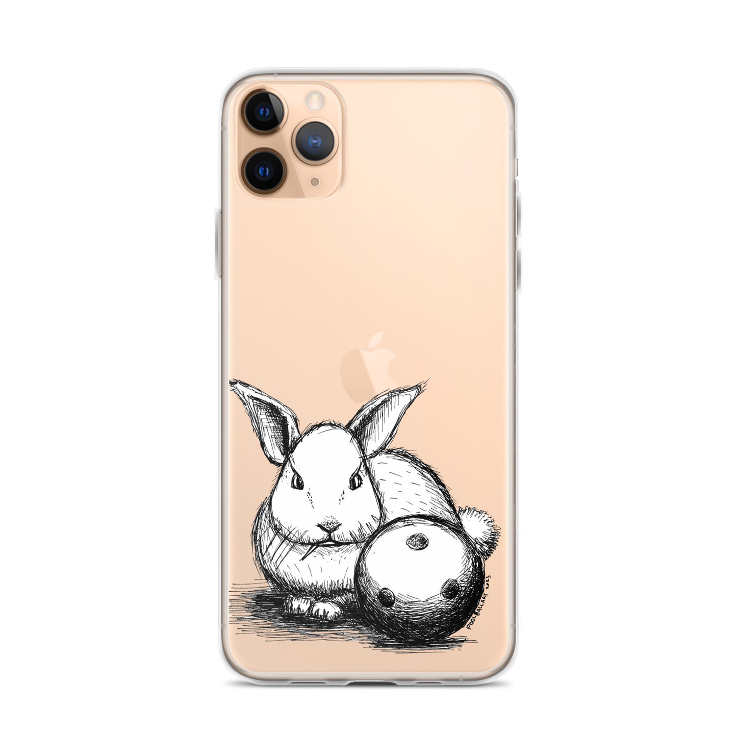 Hare Ball Clear Case for iPhone®