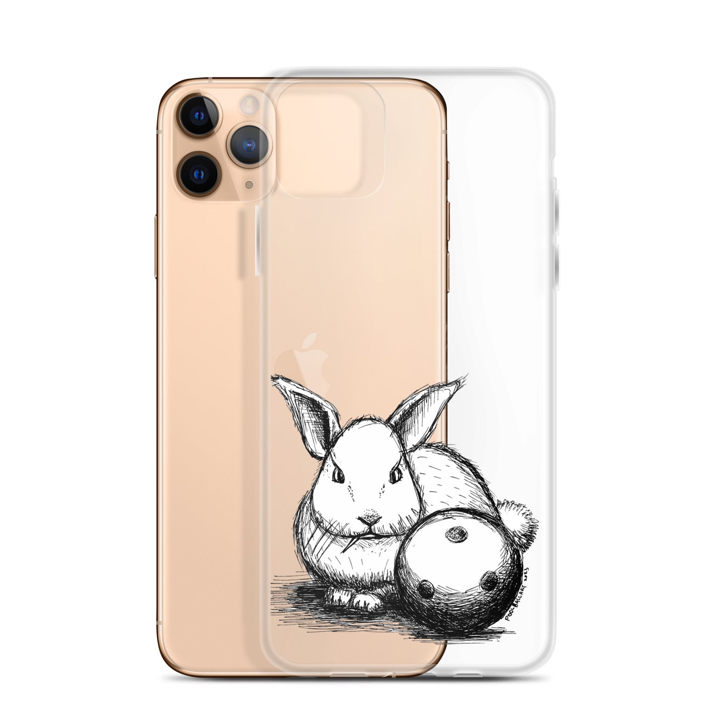 Hare Ball Clear Case for iPhone®