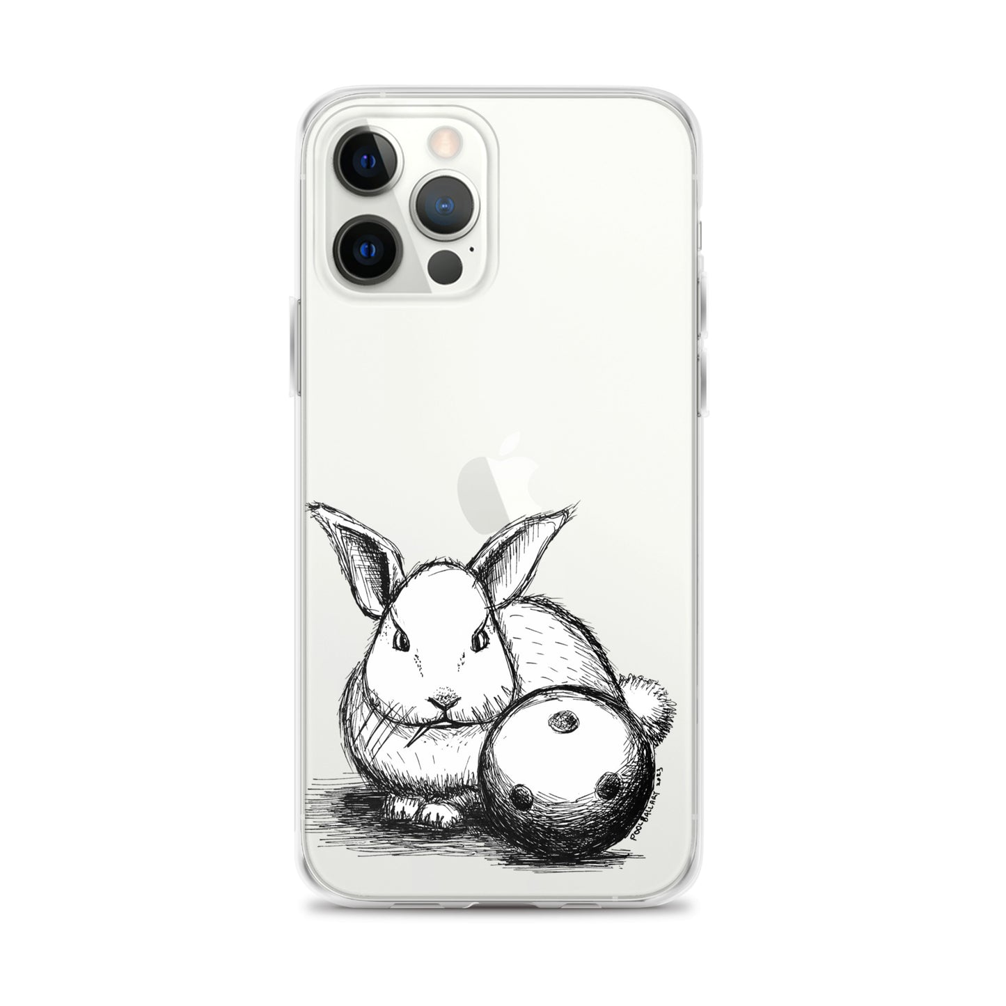 Hare Ball Clear Case for iPhone®