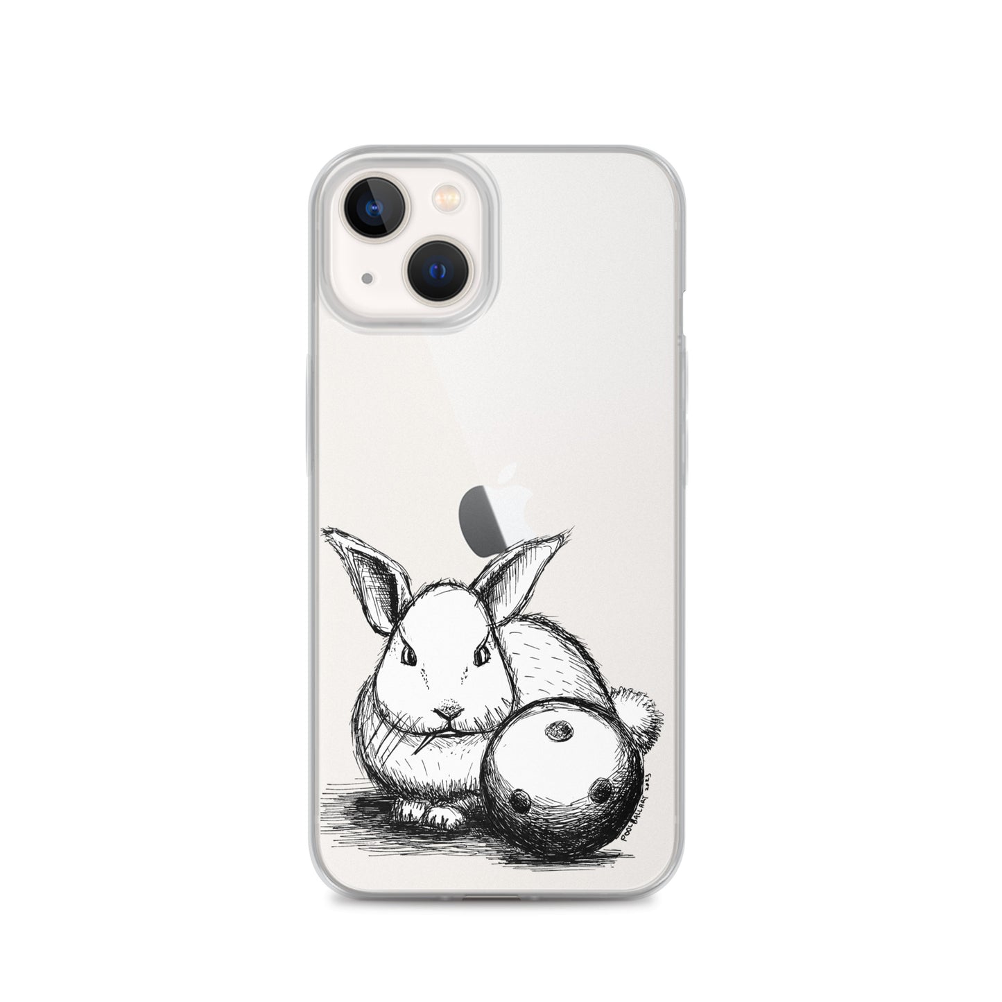 Hare Ball Clear Case for iPhone®
