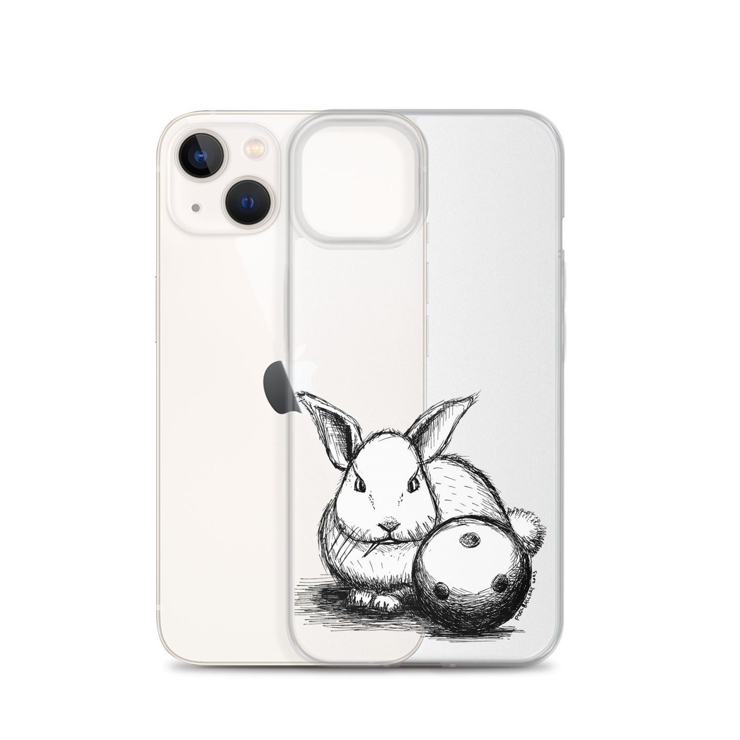Hare Ball Clear Case for iPhone®