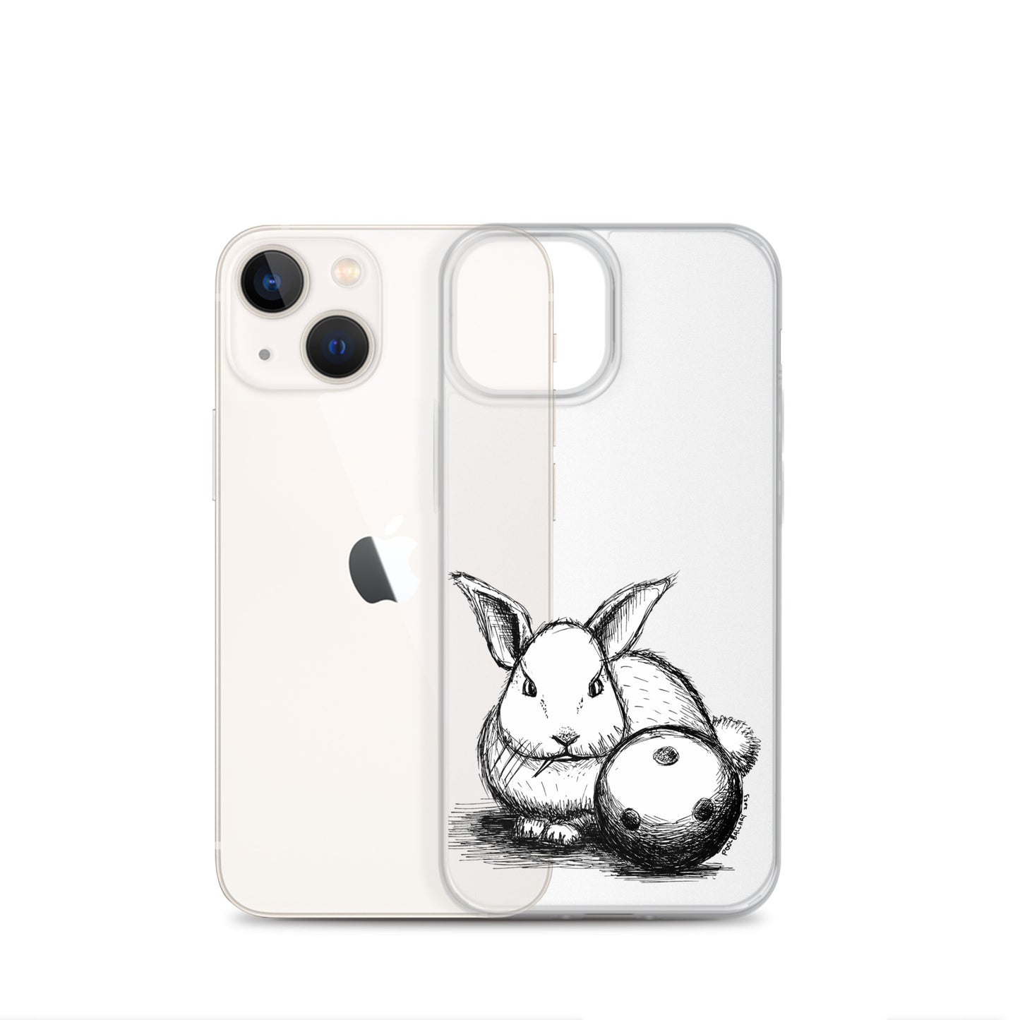 Hare Ball Clear Case for iPhone®