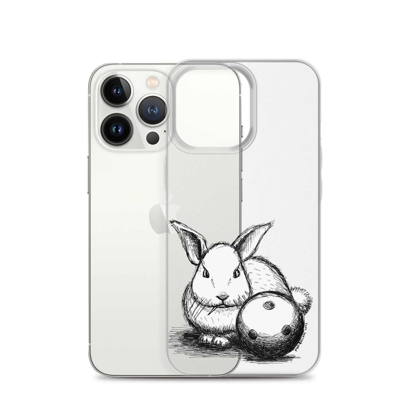 Hare Ball Clear Case for iPhone®