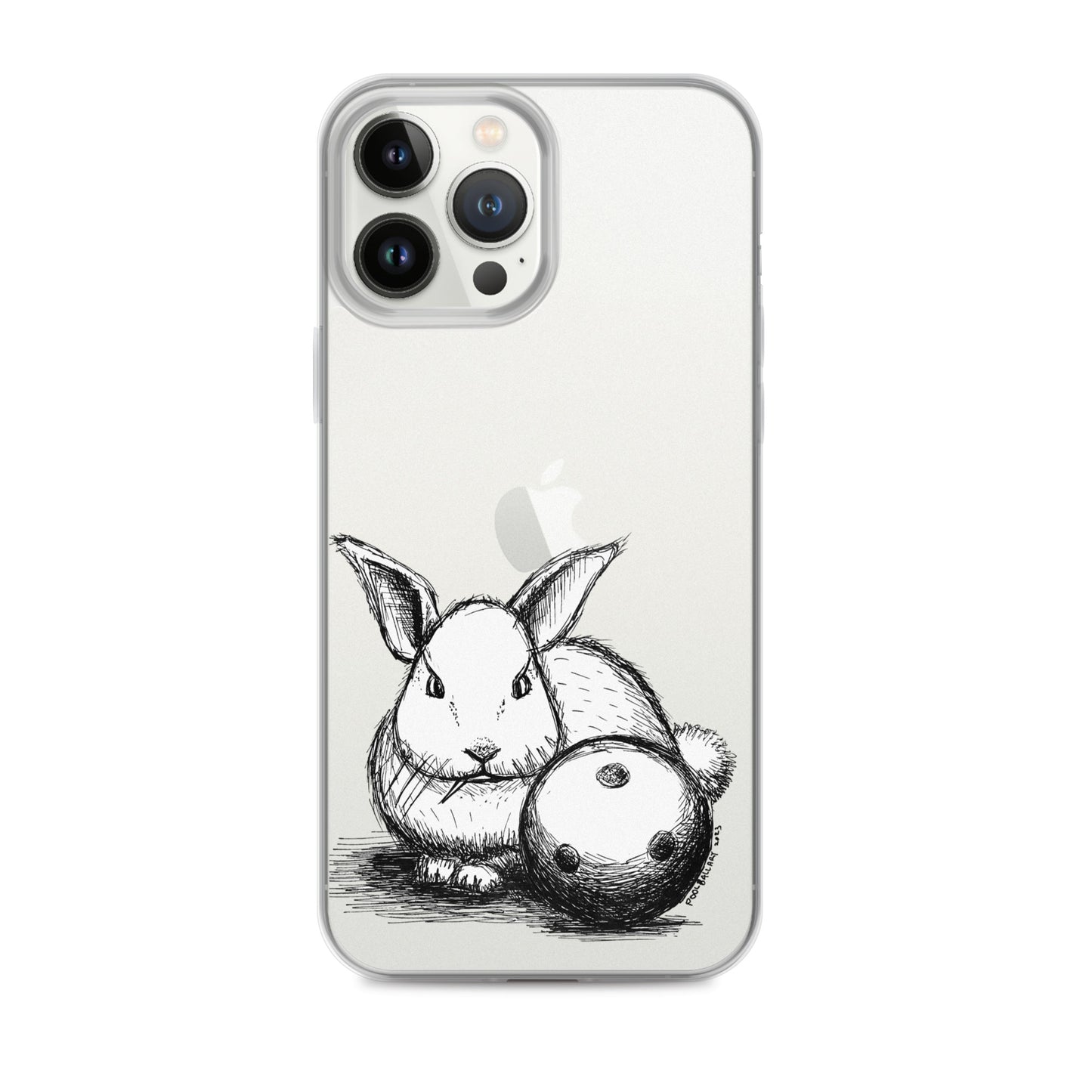 Hare Ball Clear Case for iPhone®