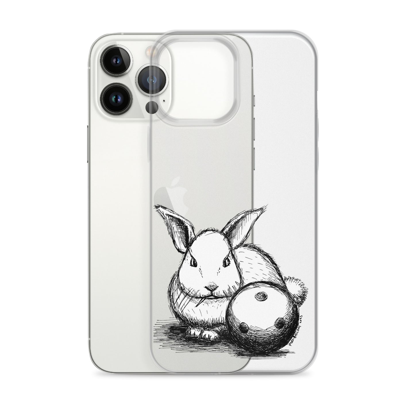 Hare Ball Clear Case for iPhone®