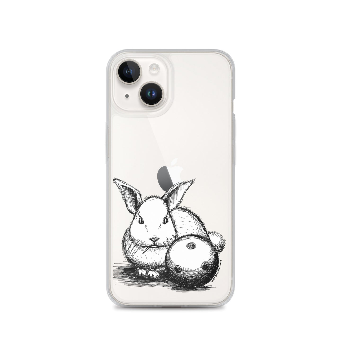 Hare Ball Clear Case for iPhone®