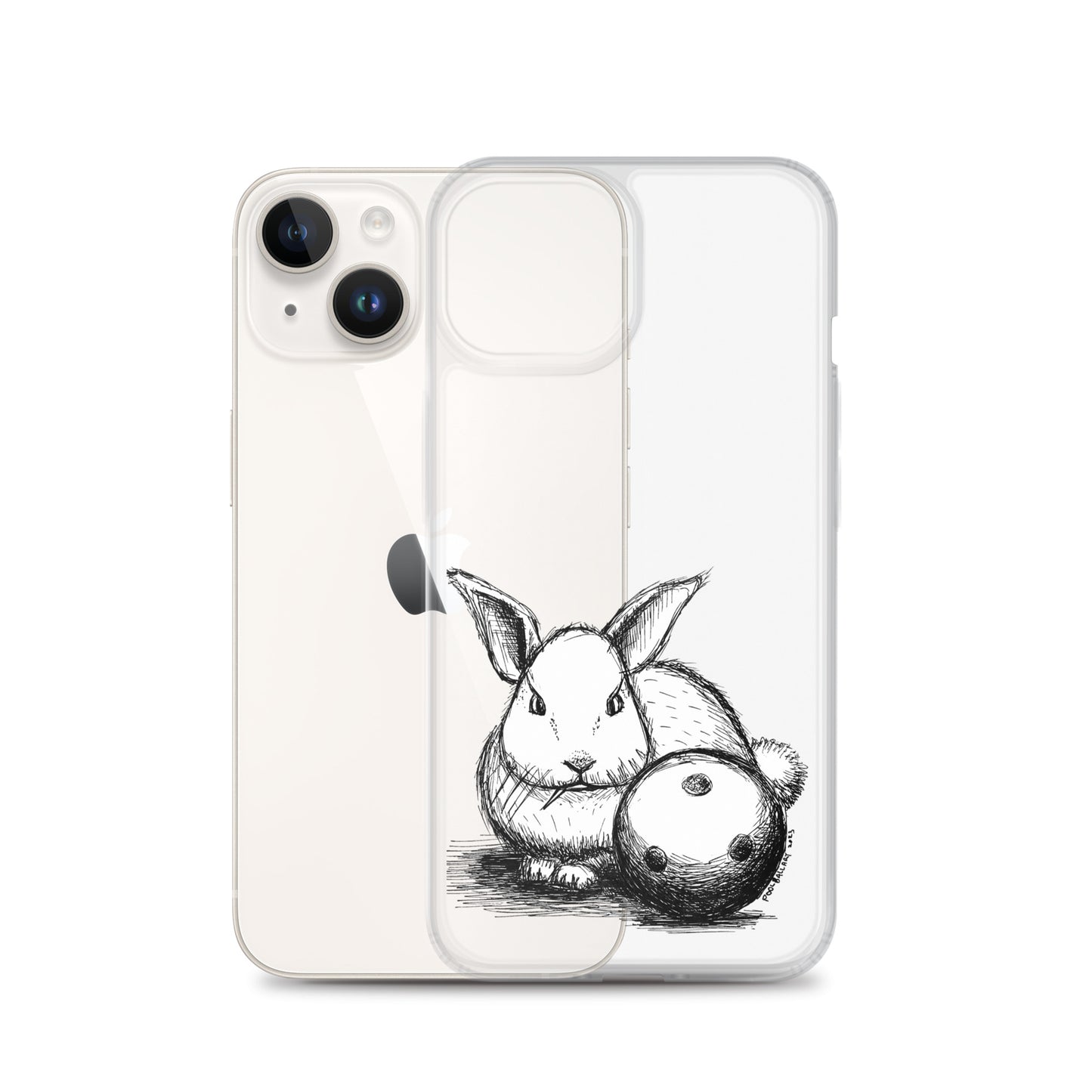 Hare Ball Clear Case for iPhone®