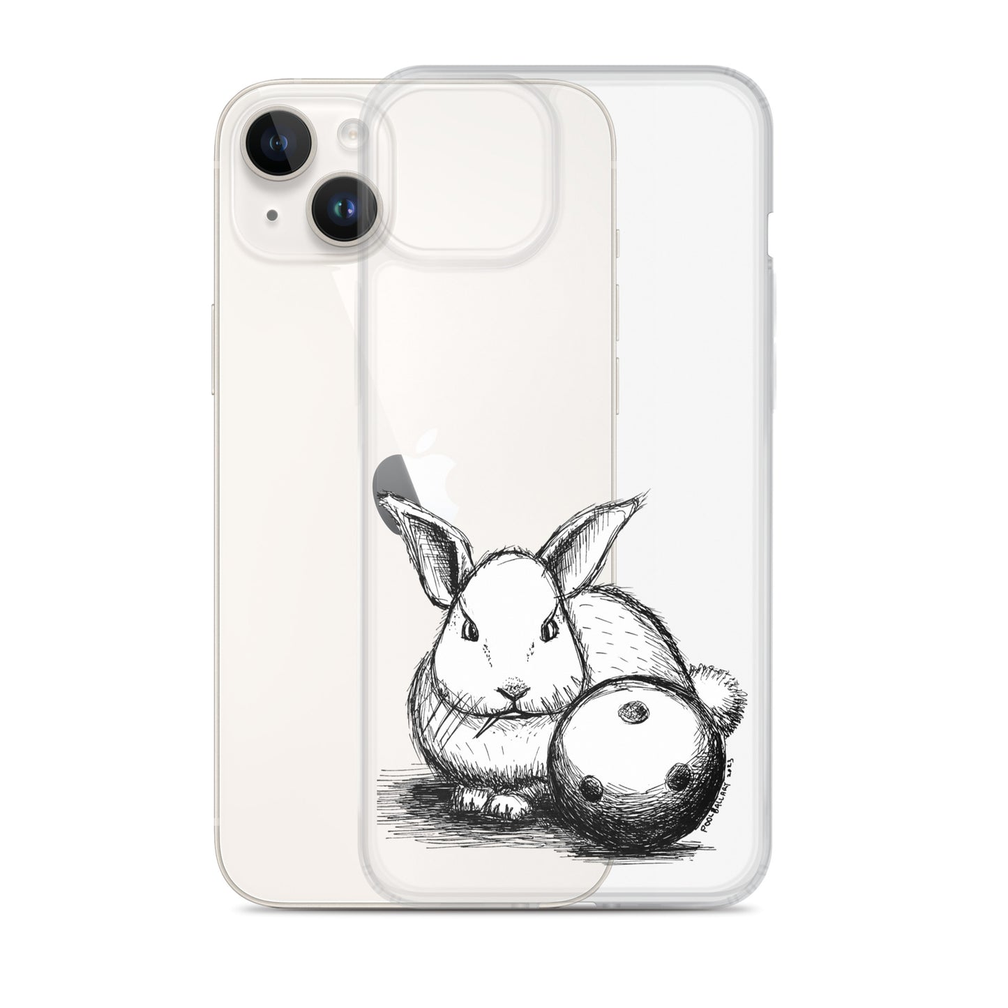 Hare Ball Clear Case for iPhone®