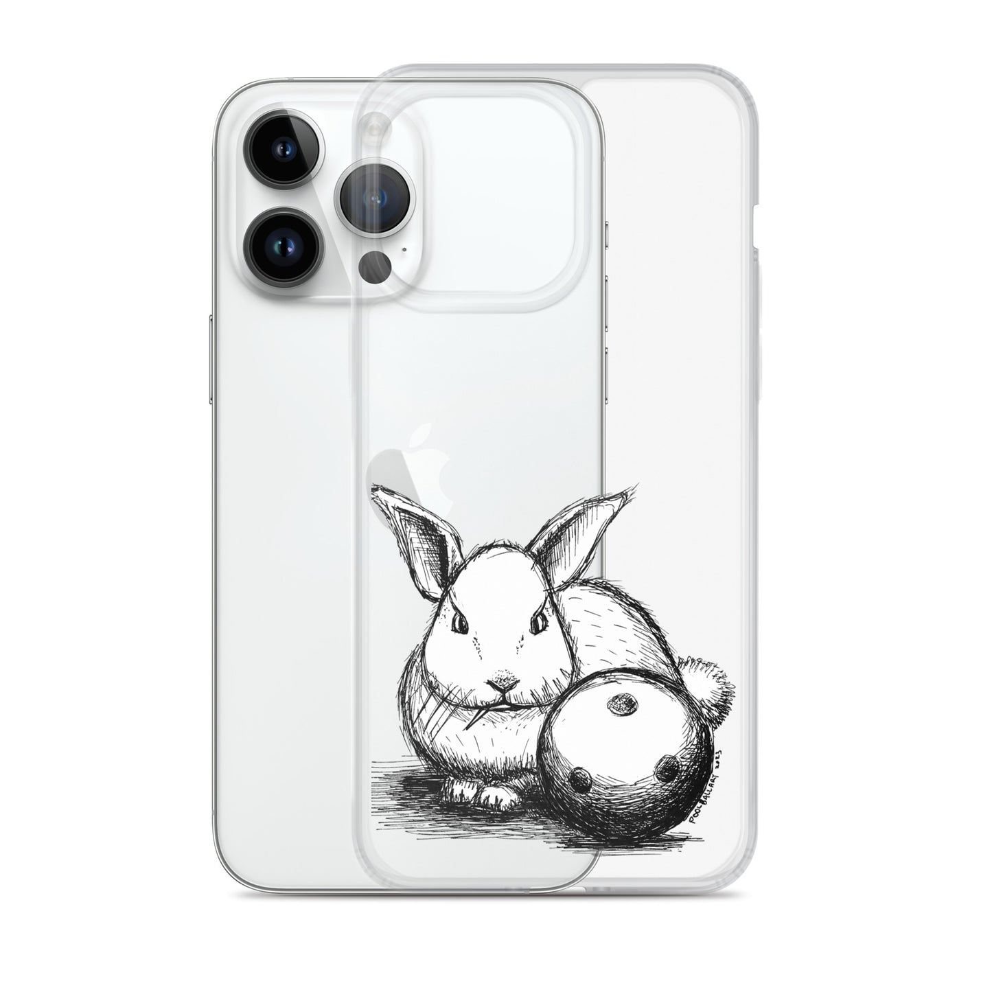 Hare Ball Clear Case for iPhone®