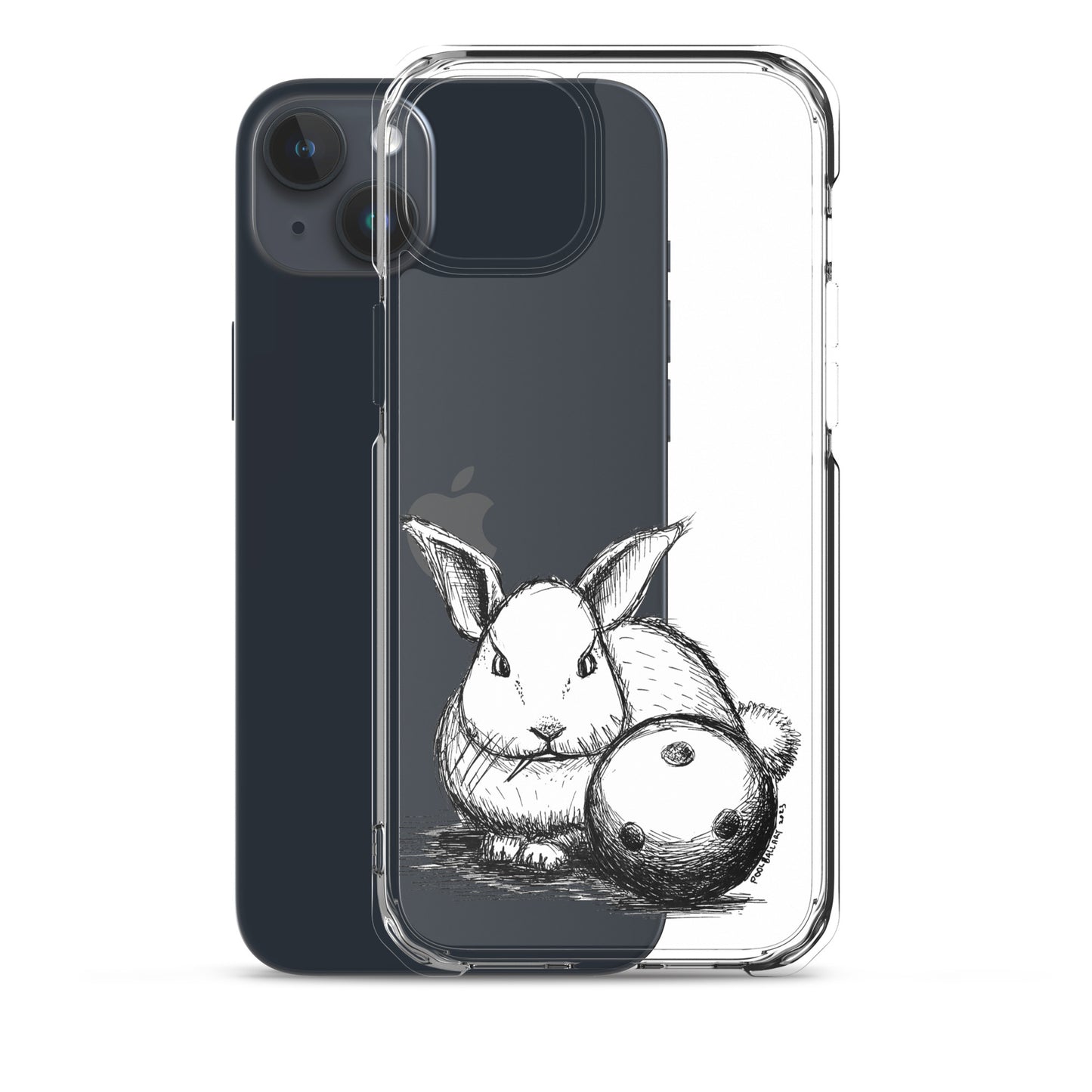 Hare Ball Clear Case for iPhone®