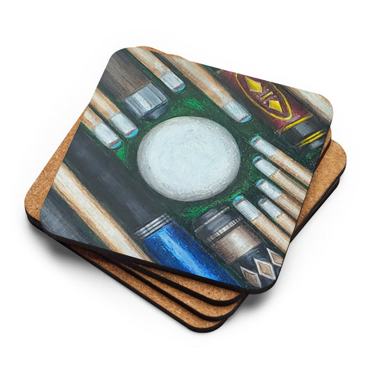 Cuetiful Cork-back coaster 2