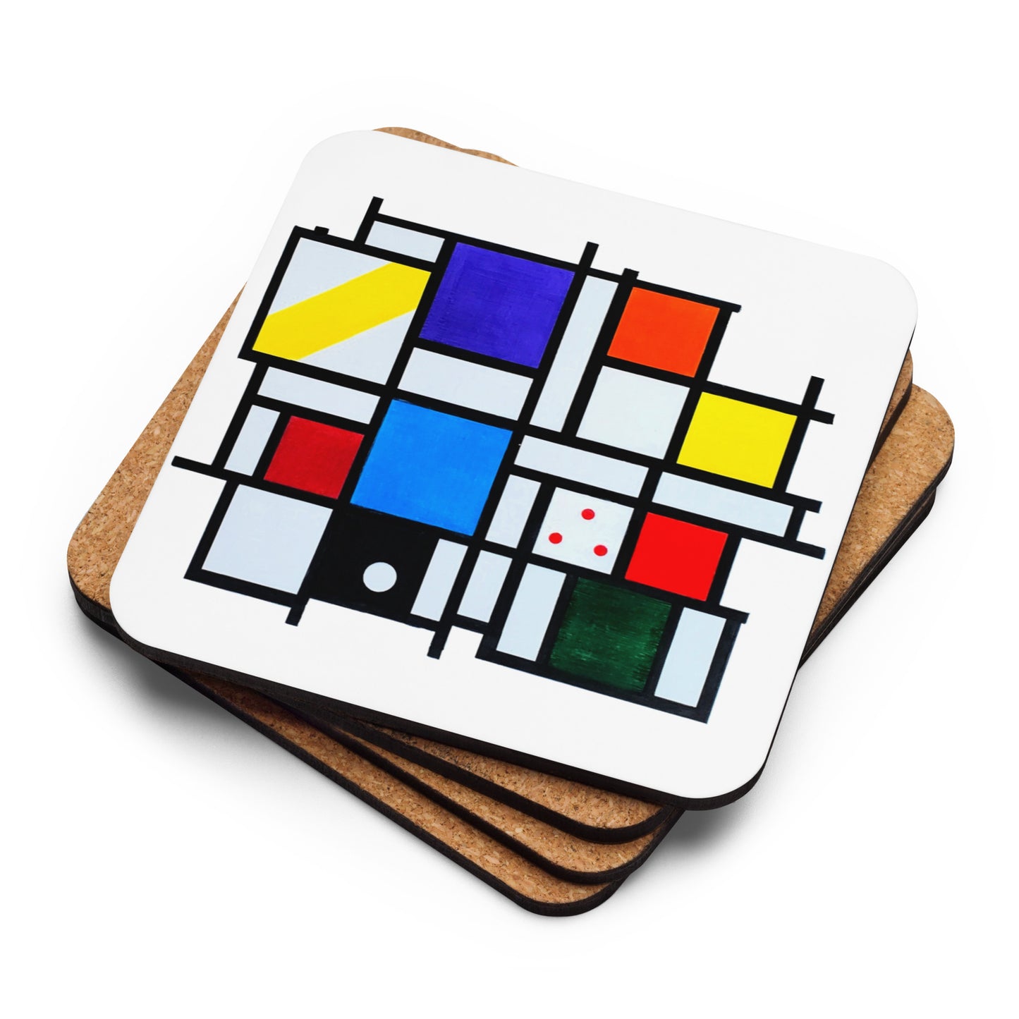 Sneaky Piet Cork-back coaster