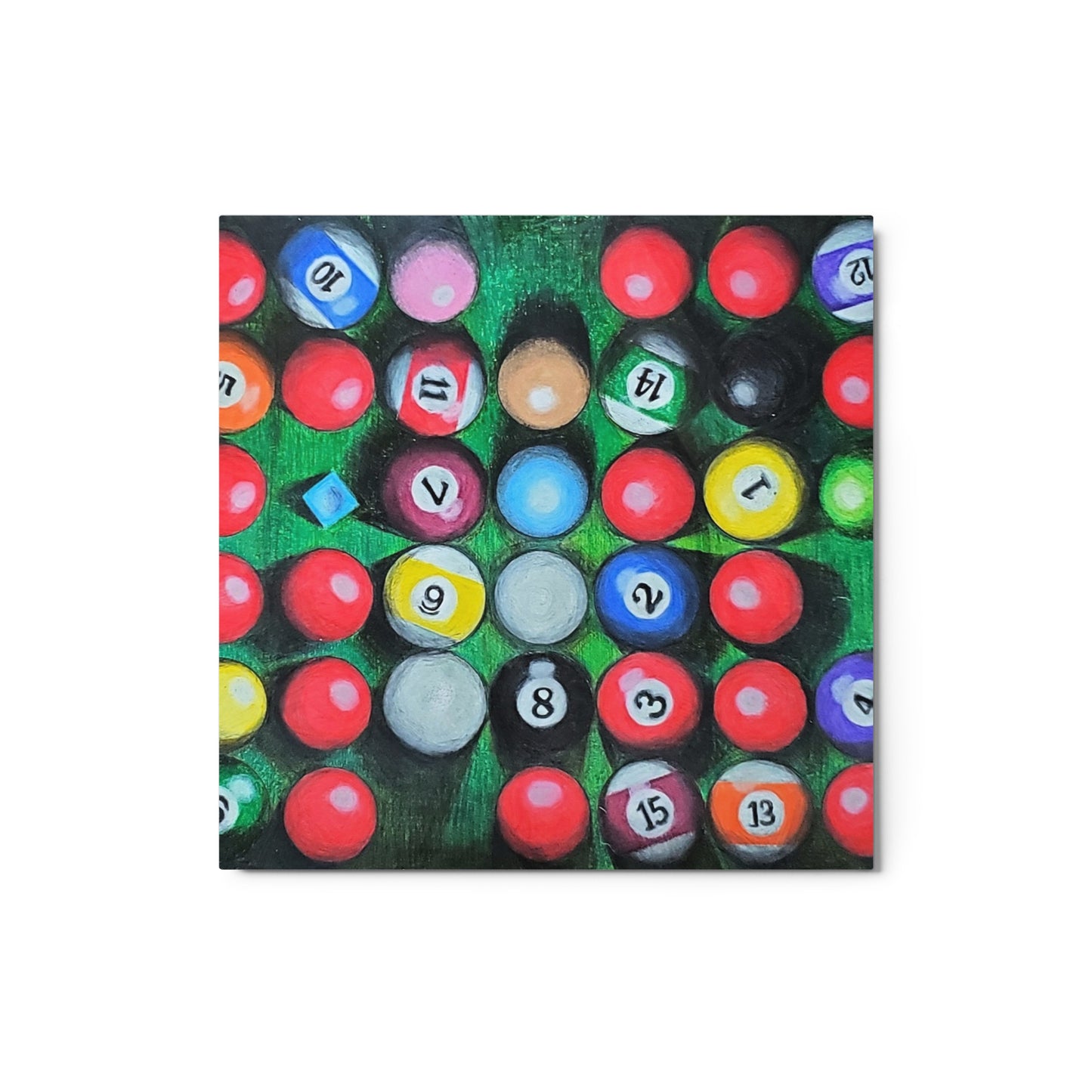 38 Balls and a Chalk Metal prints