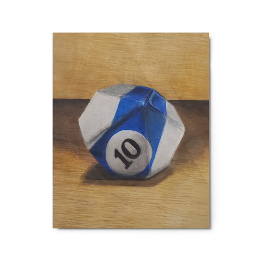 Ten Sided Ball Metal prints