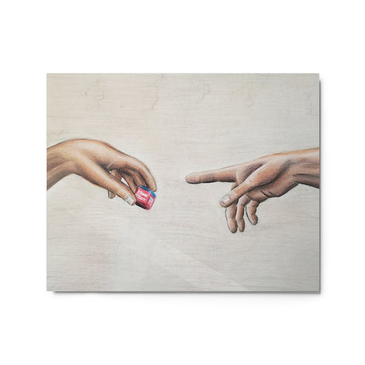 Pass the Chalk Metal prints