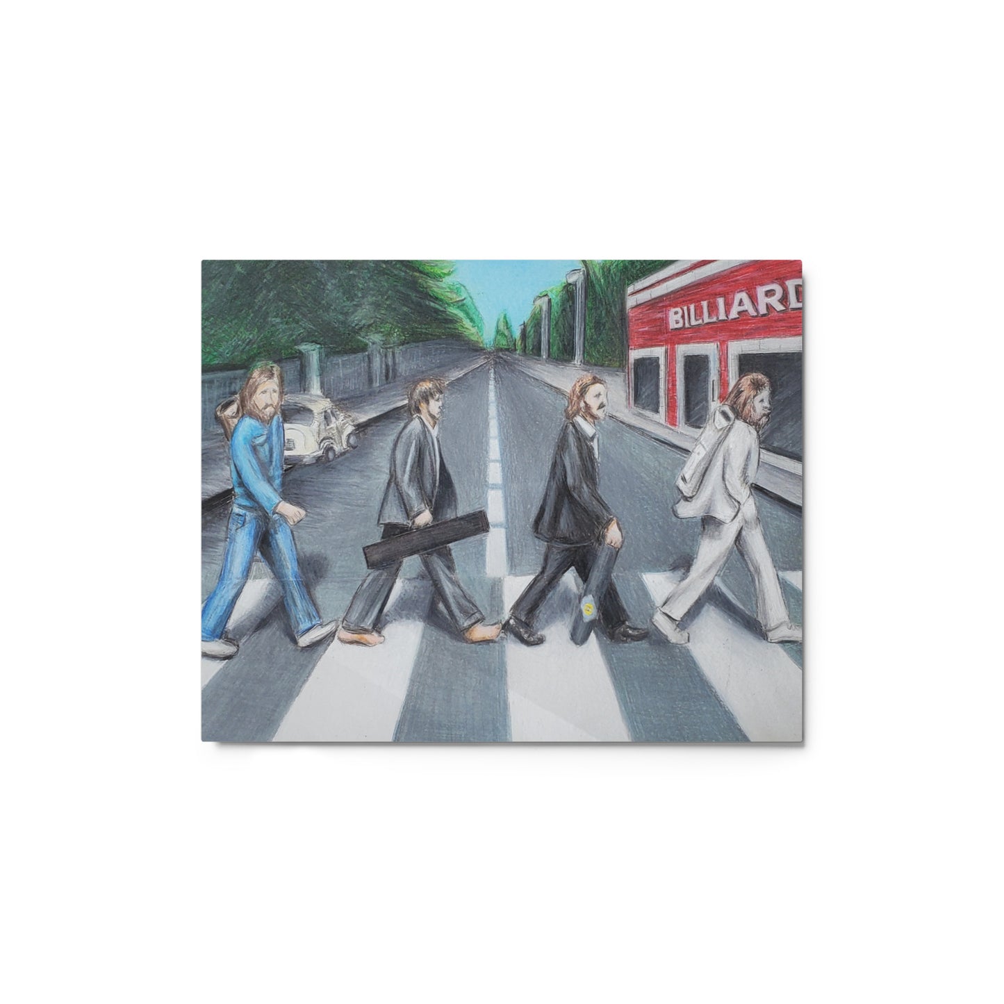 Why Did the Beatles Cross the Road Metal prints